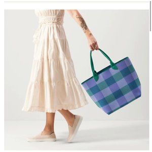 ROTHY’S • Retired “The Lightweight Tote” in Blueberry Gingham